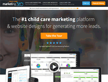 Tablet Screenshot of childcaremarketing360.com